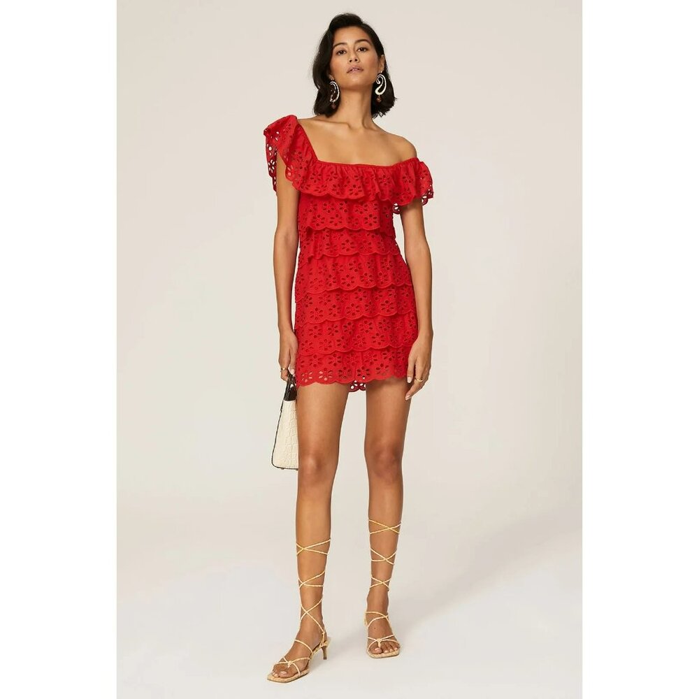 Show Me Your MuMu Red Ruffle Dress
